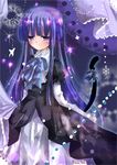  aquamarine blue_hair blush frederica_bernkastel gothic_lolita lolita_fashion long_hair ribbon solo tail umineko_no_naku_koro_ni 