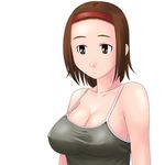  breasts cleavage covered_nipples large_breasts lowres maria-sama_ga_miteru solo torii_eriko toshifumi 