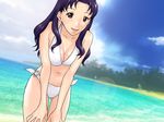  bikini breasts cleavage game ikari_shinji_ikusei_keikaku ikari_shinji_raising_project katsuragi_misato neon_genesis_evangelion screenshot swimsuit yonekura_kengo 