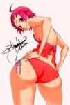  ahoge artist_request ass bikini bikini_bottom breasts dragonaut sideboob small_breasts solo souya_akira swimsuit 