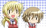  artist_request bangs hidamari_sketch highres miyako multiple_girls wallpaper wide_face yuno 