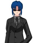  artist_request ciel cross formal latin_cross lowres solo suit sunglasses the_matrix tsukihime 