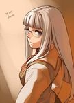 azusa_(hws) fate/stay_night fate_(series) glasses himuro_kane long_hair solo white_hair 