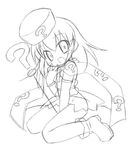  benesse greyscale hatena_yousei mayday monochrome sketch solo 