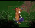  bangs ibuki_suika lowres ph. solo touhou viewfinder 