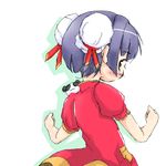  amatsuka_seika baby_princess blue_hair blush chinese_clothes kojima_tsuma lowres panda short_hair simple_background solo 