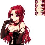  breasts game_cg large_breasts mabinogi red_hair rua solo transparent_background 