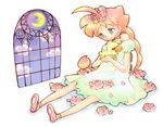  ahiru ahiru_(duck) ahoge artist_request bird dual_persona duck flower freckles princess_tutu window 