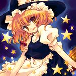  bangs blonde_hair kirisame_marisa lowres oekaki shinia solo touhou 