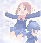  amamiya_manami bad_id bad_pixiv_id bow core_(mayomayo) gakuen_utopia_manabi_straight! inamori_mika multiple_girls pink_bow plaid plaid_skirt seiou_gakuen_school_uniform skirt 