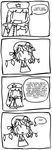  4koma comic english flandre_scarlet greyscale highres hong_meiling kirbym monochrome multiple_girls new_year touhou |_| 