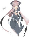  copyright_request demon_girl horns kanikama long_hair pink_hair solo 