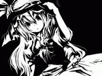  bad_id bad_pixiv_id greyscale kirisame_marisa monochrome sanoharu solo touhou 