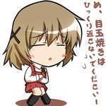  bangs chibi hair_ornament hidamari_sketch kajun lowres school_uniform solo translation_request x_hair_ornament yuno 