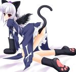  all_fours anal_tail animal_ears butt_plug cat_ears doll_joints fake_tail katsuragi_niya paw_shoes rozen_maiden see-through shoes solo suigintou tail 