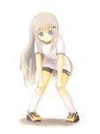  bad_id bad_pixiv_id blue_eyes gym_uniform kokotetsu little_busters! long_hair noumi_kudryavka silver_hair solo very_long_hair 