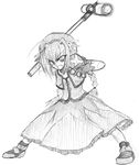  bokugeki graf_eisen greyscale lyrical_nanoha mahou_shoujo_lyrical_nanoha mahou_shoujo_lyrical_nanoha_a's monochrome sketch solo vita 