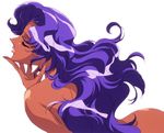  90s closed_eyes himemiya_anthy long_hair nude official_art purple_hair scan shoujo_kakumei_utena solo white_background 