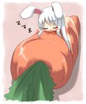  akino_sora animal_ears bunny_ears carrot chibi original saliva sleeping solo 
