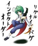  antennae cape dual_wielding holding knife makina_assault solo touhou translated wriggle_nightbug 