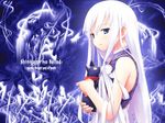  black_cat cat daniel_(shinigami_no_ballad) long_hair momo_(shinigami_no_ballad) nanakusa shinigami_no_ballad solo wallpaper white_hair 