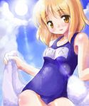  alice_margatroid name_tag one-piece_swimsuit school_swimsuit solo swimsuit tilm touhou 