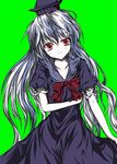  kamishirasawa_keine long_hair loxodon red_eyes smile solo touhou 