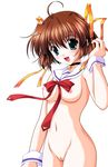  asakura_nemu da_capo highres nude ribbon ribbons uncensored 