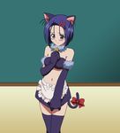  animal_ears nekomimi sairenji_haruna tail thigh-highs to_love_ru vector 