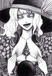  bad_id bad_pixiv_id crazy_eyes eyeball graphite_(medium) greyscale hane_(azelye) heart komeiji_koishi monochrome open_mouth pale_skin smile solo touhou traditional_media 