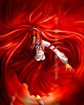  artist_request hairband long_hair red_hair skirt solo toono_akiha tsukihime vermillion_akiha white_hairband 