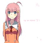  blue_eyes blush copyright_name eka_eri long_hair nono_(top_wo_nerae_2!) pink_hair smile solo top_wo_nerae_2! 