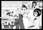  1girl comic glasses greyscale monochrome ooshiro_youkou original translation_request valentine 