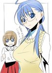  1girl glasses otoko_no_ko saitou_ayumi shion_no_ou sweater_vest translation_request vest yasuoka_shion 