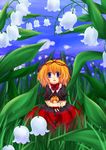  blonde_hair flower lily_of_the_valley medicine_melancholy short_hair solo su-san touhou 