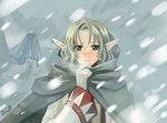  elf elvaan final_fantasy final_fantasy_xi pointy_ears snow solo tears white_mage 