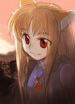  animal_ears bangs holo iwasaki_tsubasa solo spice_and_wolf wolf_ears 