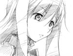  alicia_florence aria gofu greyscale monochrome sketch solo traditional_media 