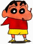  1boy child crayon_shin-chan looking_at_viewer lowres male_focus nohara_shinnosuke open_mouth short_hair simple_background solo white_background 