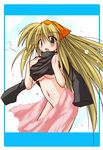  breasts copyright_request dressing large_breasts no_panties solo towel umesato_yukino underboob 