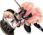  fantasy_earth_zero miogrobin red_eyes shield solo sword thighhighs weapon 