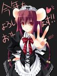  animal_ears maid mouse_ears original solo zinno 