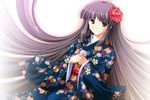  bangs copyright_request highres japanese_clothes kimono long_hair ryoumoto_ken solo 