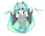  aqua_hair hatsune_miku kanikama long_hair solo very_long_hair vocaloid 