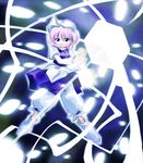  artist_request blue_eyes danmaku dress duplicate full_body hat letty_whiterock long_sleeves looking_at_viewer magic mob_cap pink_hair puffy_pants short_hair smile solo touhou zipper 