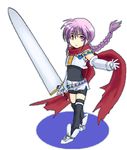  angelous_lazward lowres male_focus oekaki original purple_hair scarf solo sword weapon yagisaka_seto 
