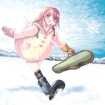  bad_id bad_pixiv_id boots kanon maki_(seventh_heaven_maxion) mittens snow solo tsukimiya_ayu 