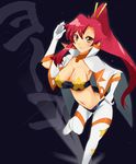  bandeau breasts cleavage imazon large_breasts long_hair navel ponytail solo space_yoko strapless tengen_toppa_gurren_lagann tubetop yoko_littner 