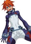  blue_bodysuit bodysuit bulge gimmy ippo male_focus penis solo tengen_toppa_gurren_lagann 