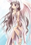  angel_wings black_hair cardcaptor_sakura daidouji_tomoyo long_hair mutsuki_(moonknives) non-web_source purple_eyes solo very_long_hair wings 